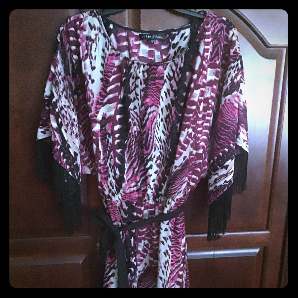 Fringe Sleeve Dress